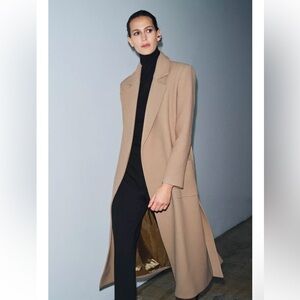 ZARA WOOL BLEND BELTED COAT ZW COLLECTION